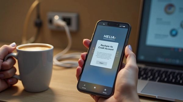 Recharge instantanée pour votre crédit Helia, simple et rapide